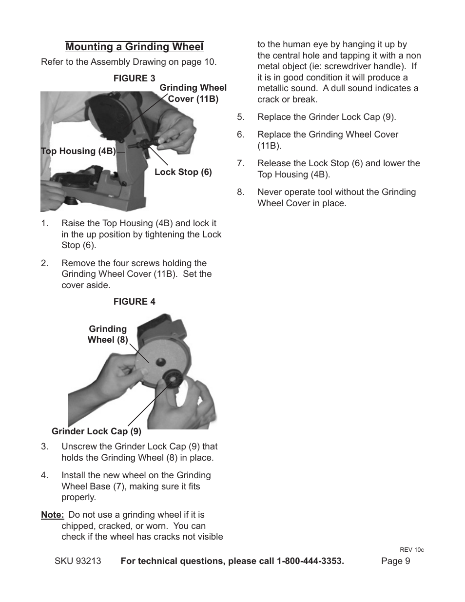 Harbor Freight Tools 93213 User Manual | Page 9 / 16