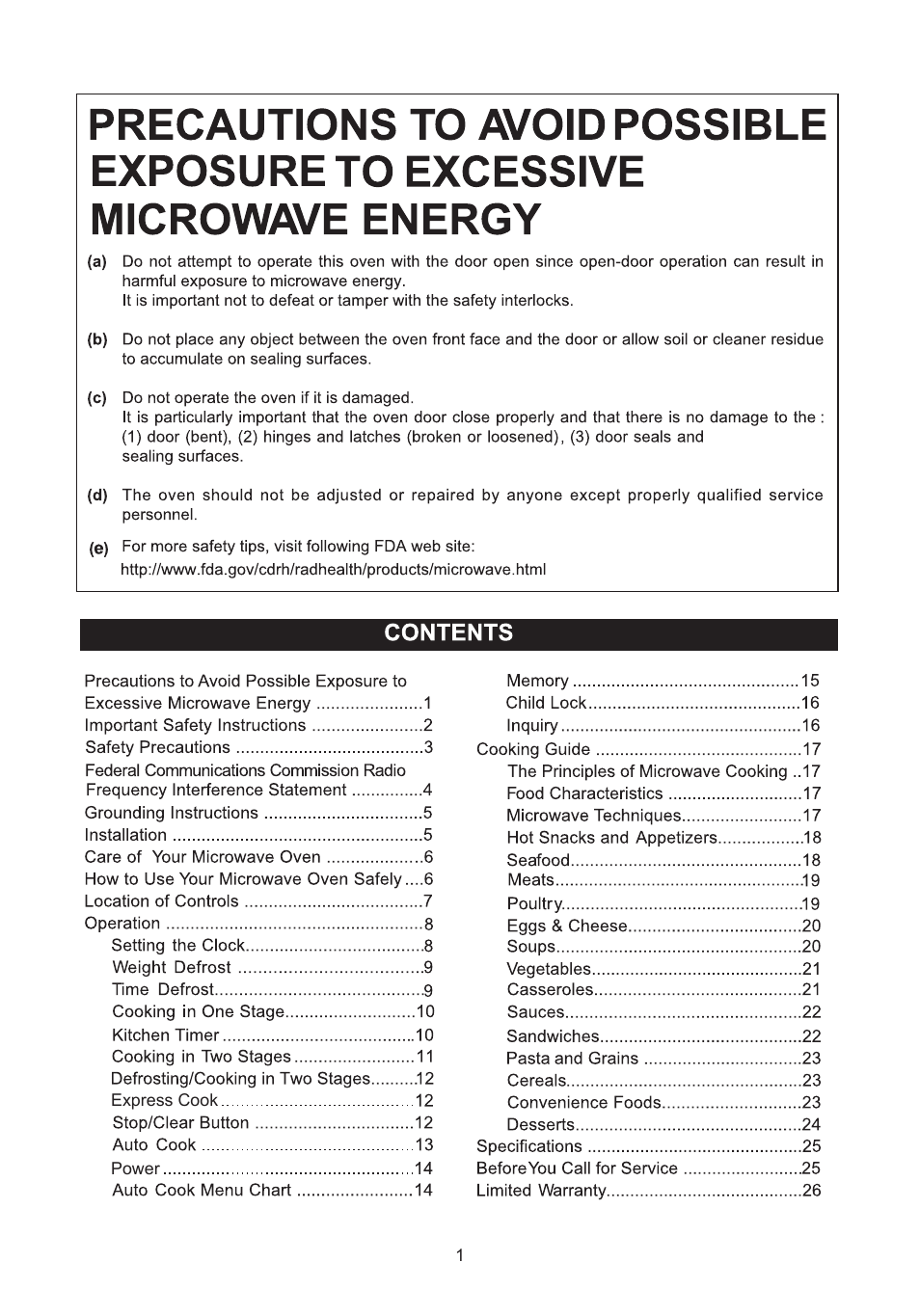 Emerson Radio MW8785SS User Manual | Page 2 / 28