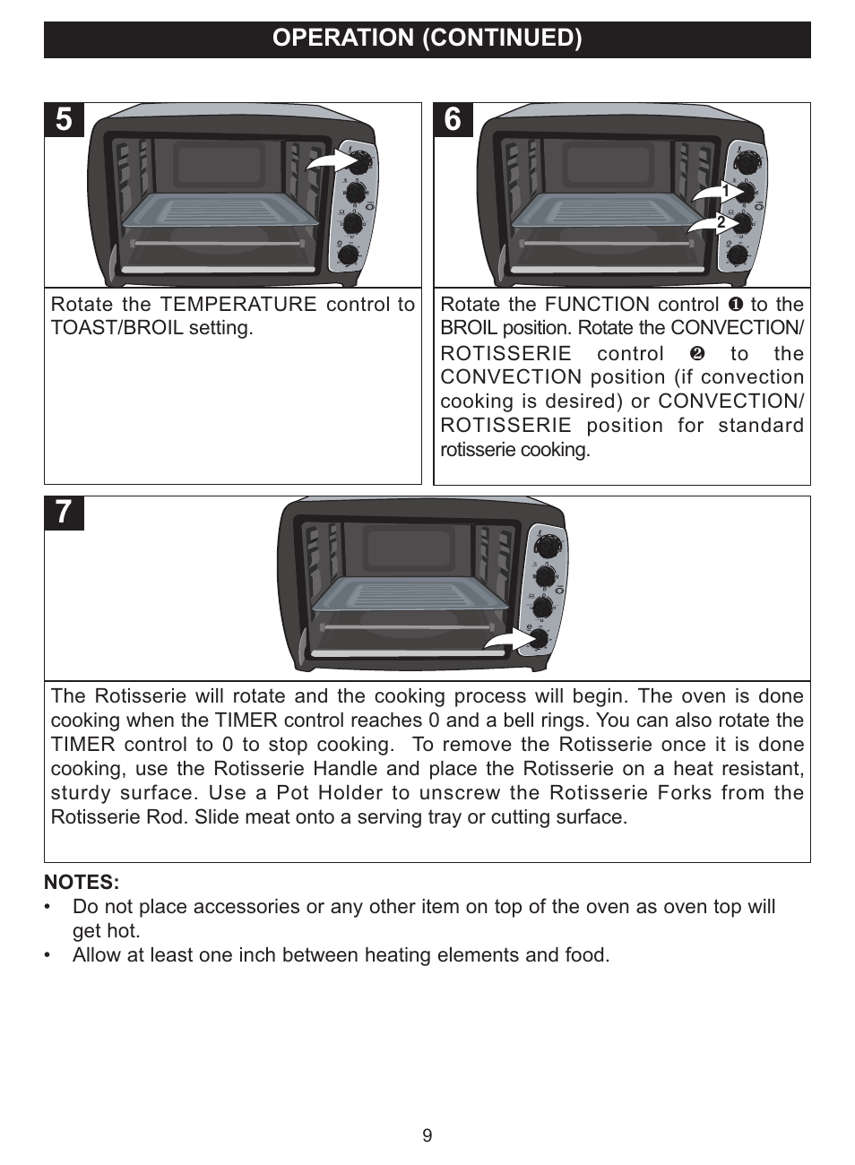 Operation (continued) | Emerson Radio TOR35 User Manual | Page 9 / 14