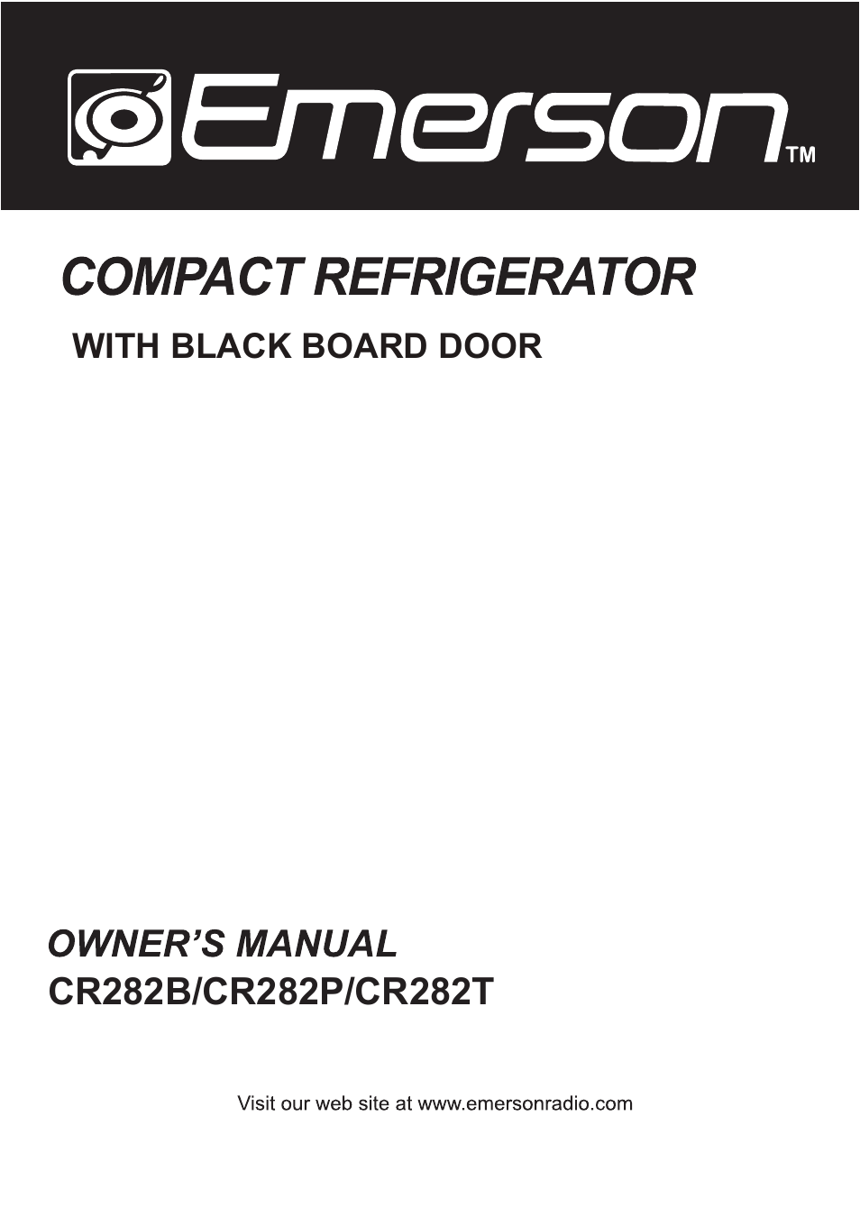 Emerson Radio CR282P User Manual | 12 pages