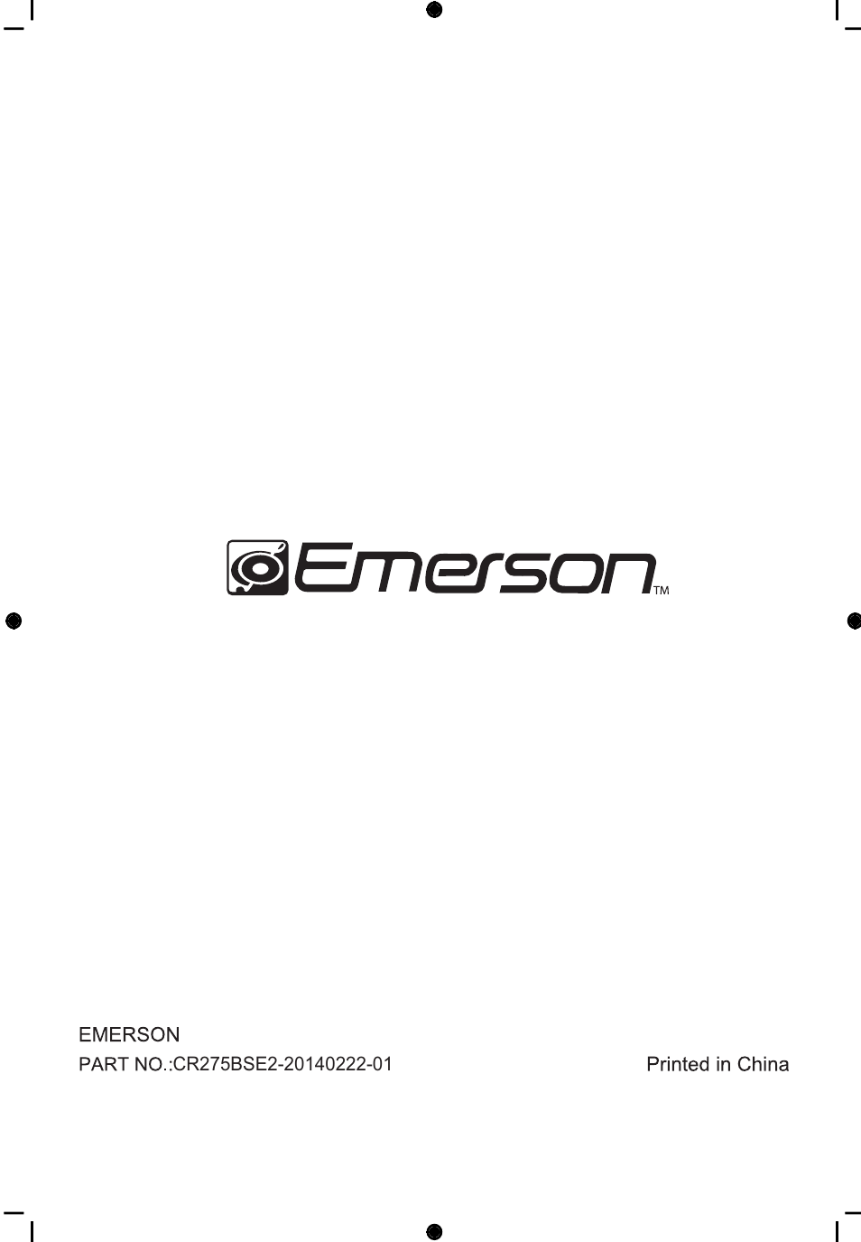 Emerson Radio CR275BSE2 User Manual | Page 12 / 12