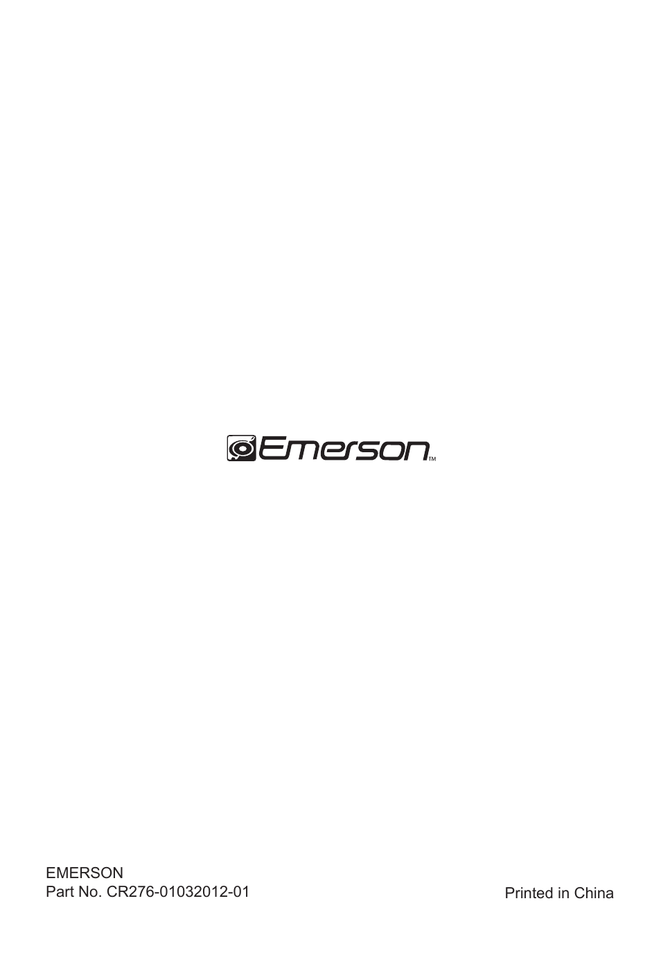 Emerson Radio CR276BE User Manual | Page 12 / 12