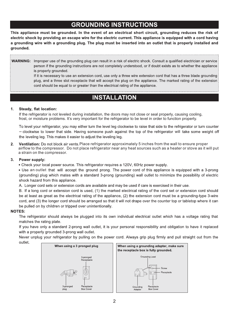 Emerson Radio CR280 User Manual | Page 2 / 11