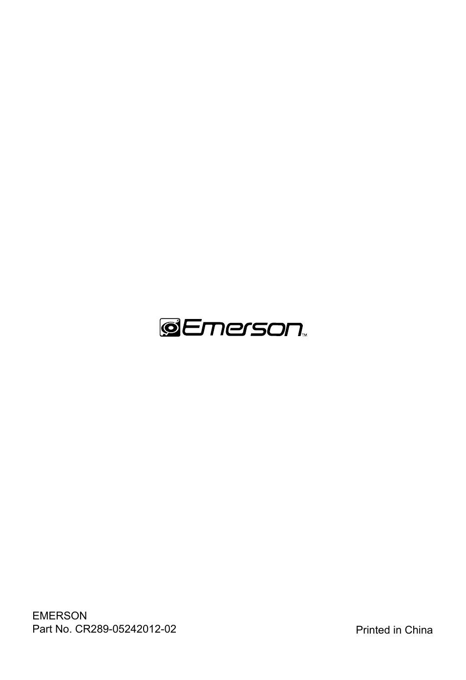 Emerson Radio CR289E User Manual | Page 12 / 12