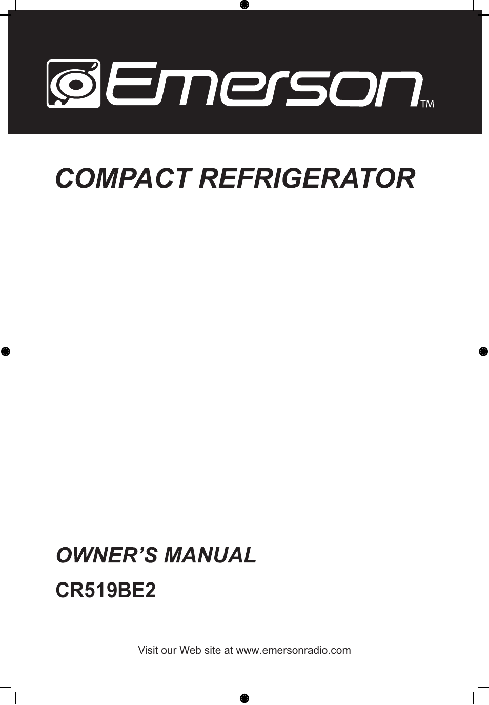 Emerson Radio CR519BE2 User Manual | 12 pages