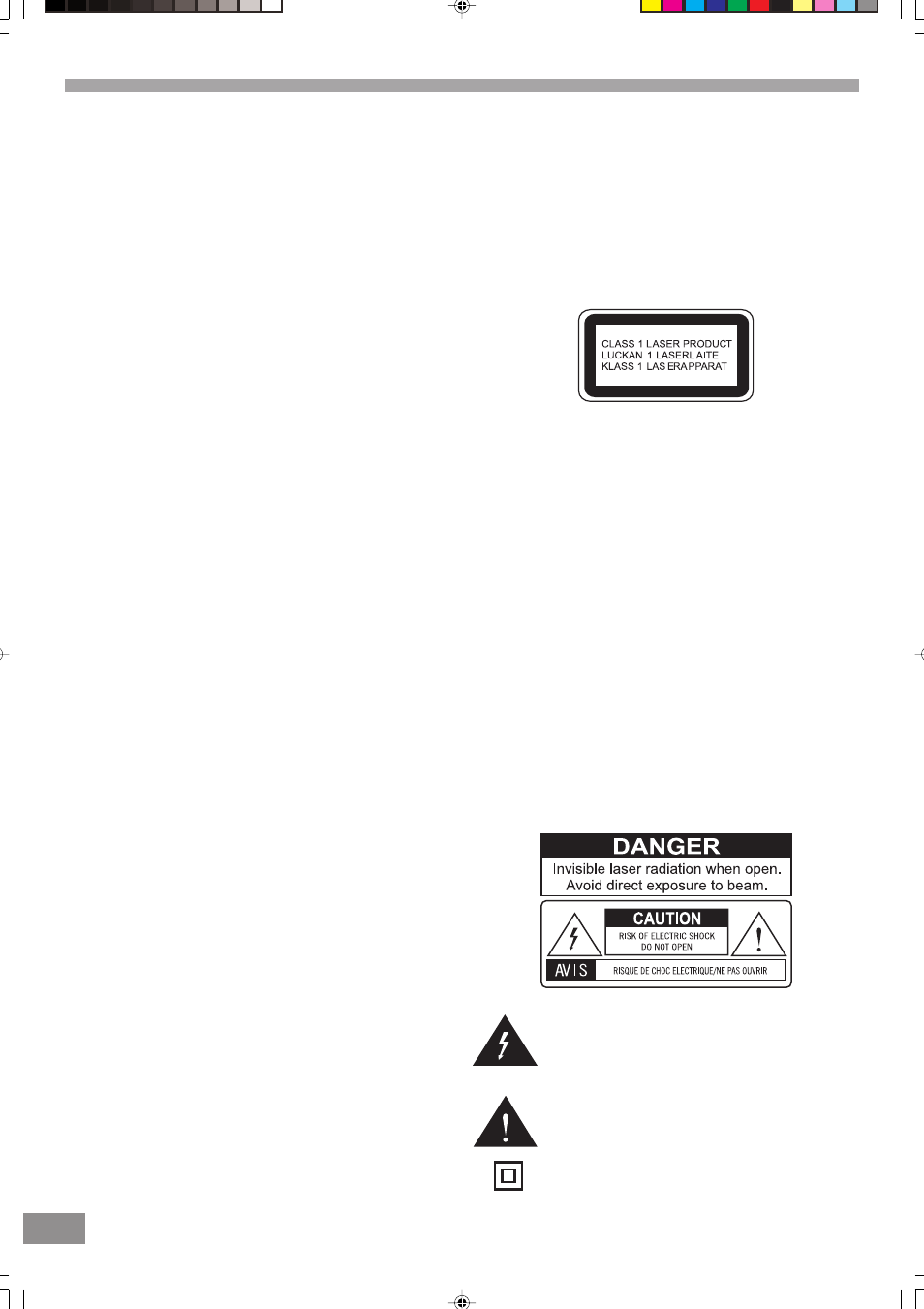 Welcome, Warning | Emerson Radio BAR330 Revised 02/02/2007 - Part 1 User Manual | Page 2 / 13