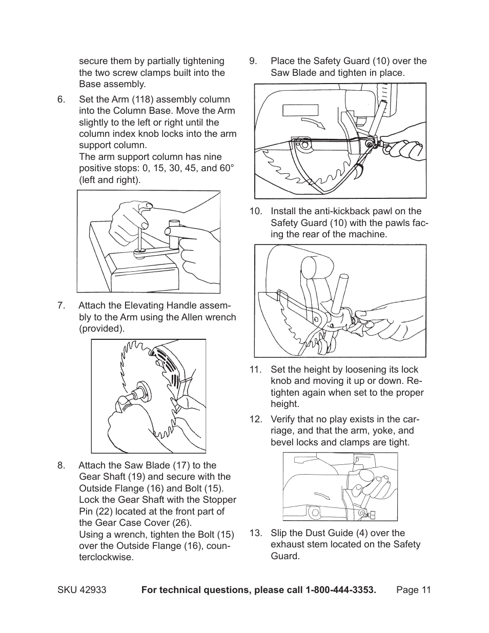 Chicago Electric 42933 User Manual | Page 11 / 24