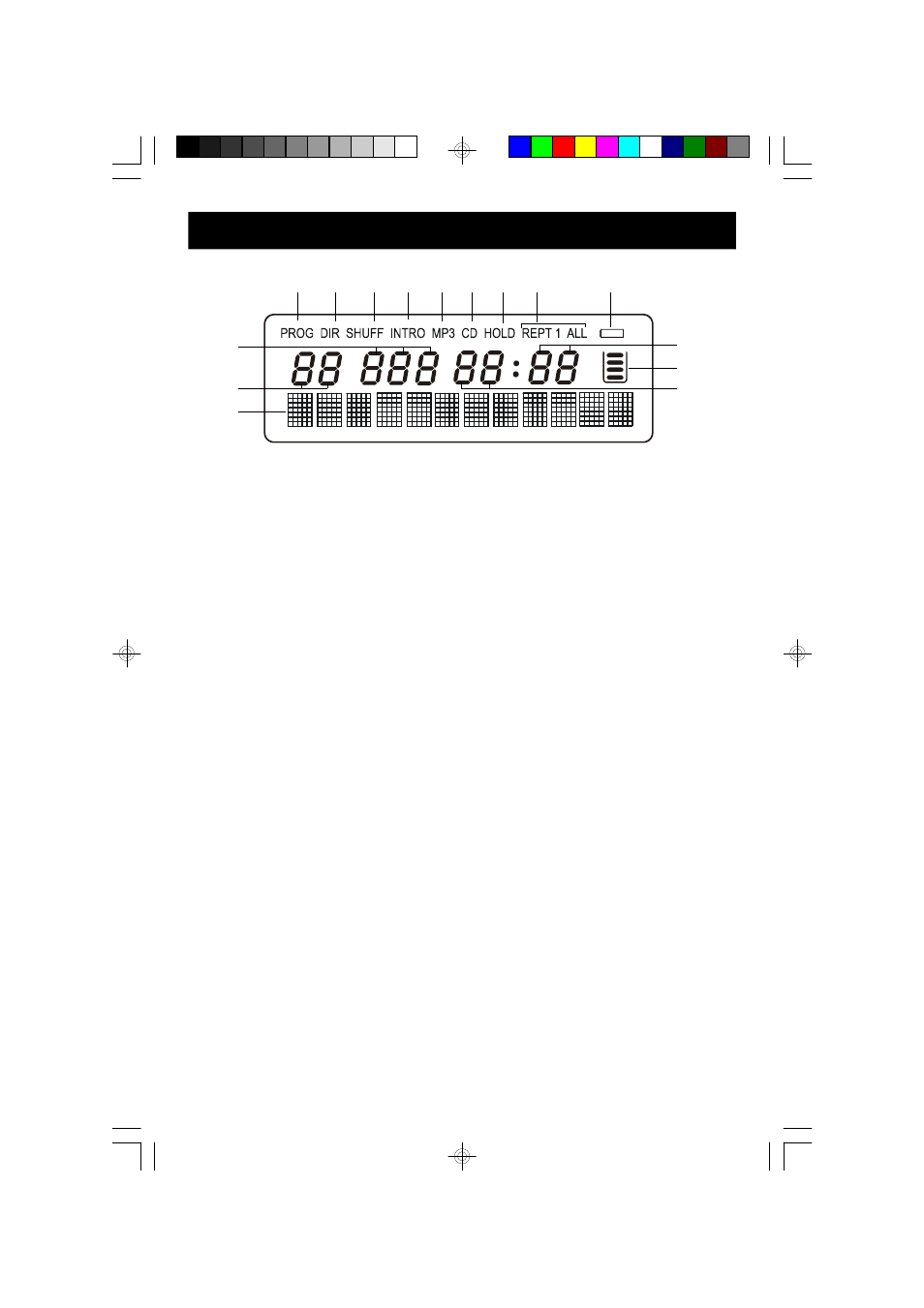 Lcd display indicators | Emerson Radio HD8120 User Manual | Page 9 / 27