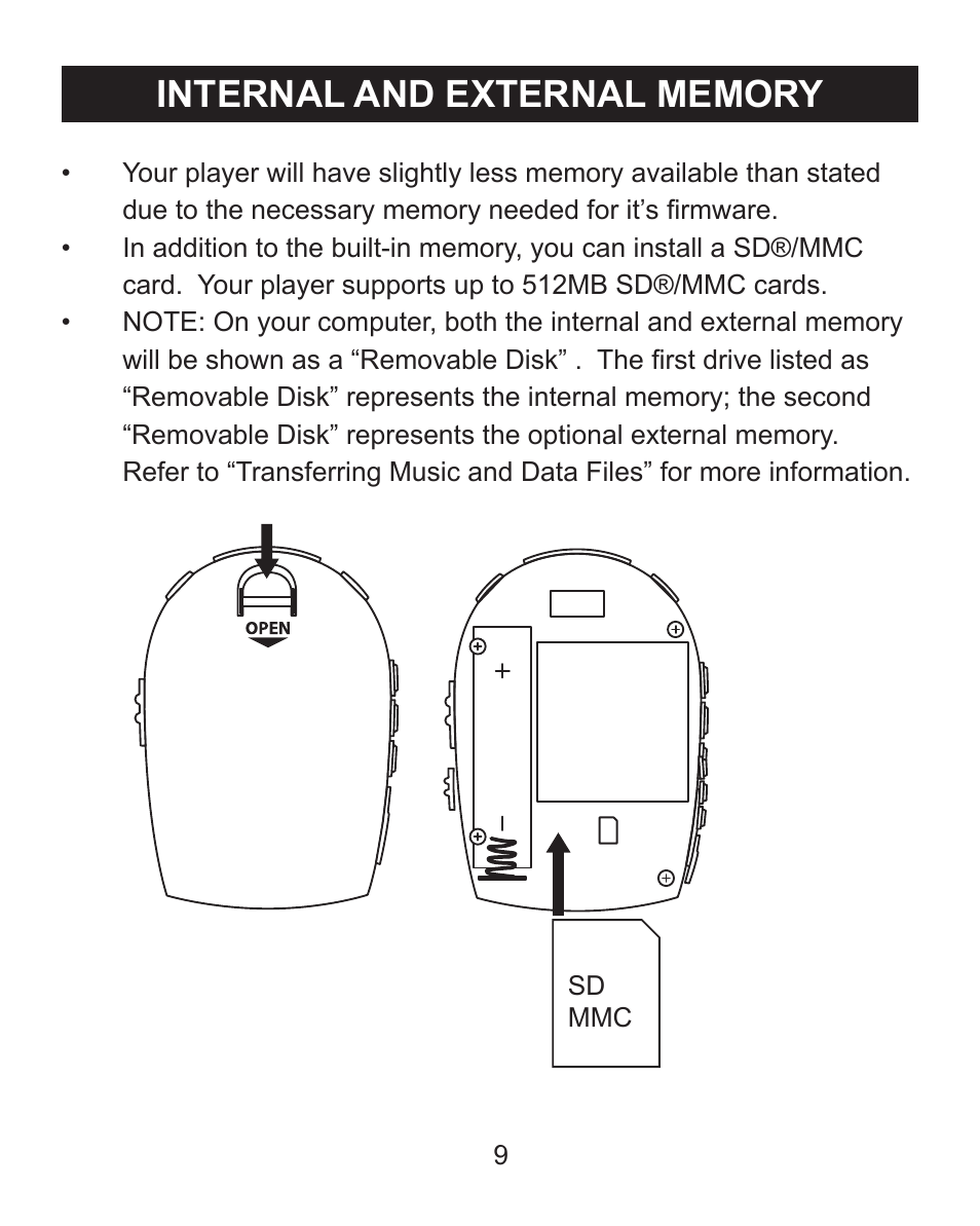Emerson Radio MP205 User Manual | Page 9 / 28