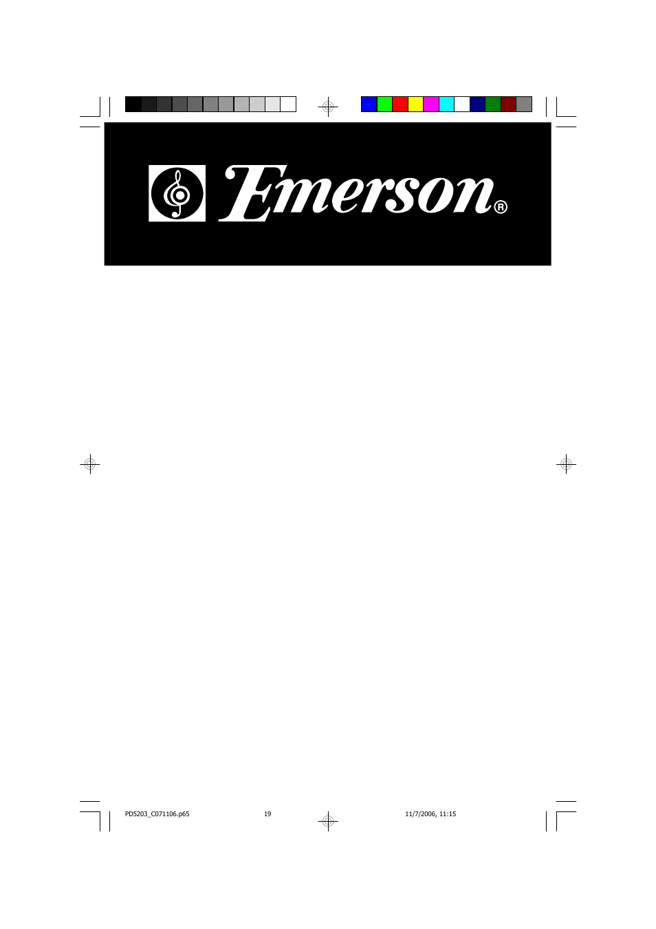 Emerson Radio PD5203 User Manual | 19 pages