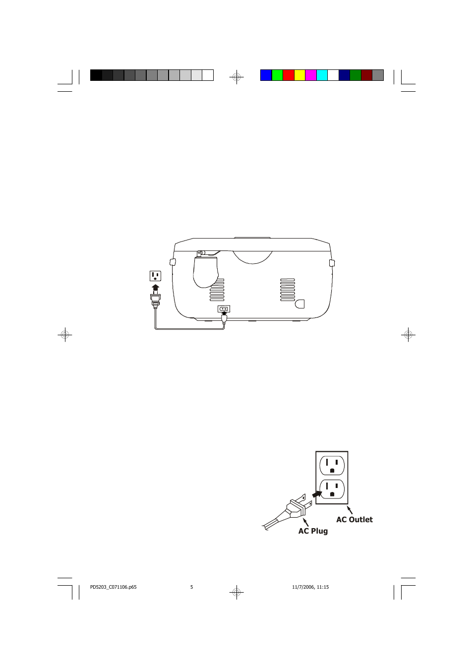 Power sources | Emerson Radio PD5203 User Manual | Page 6 / 19