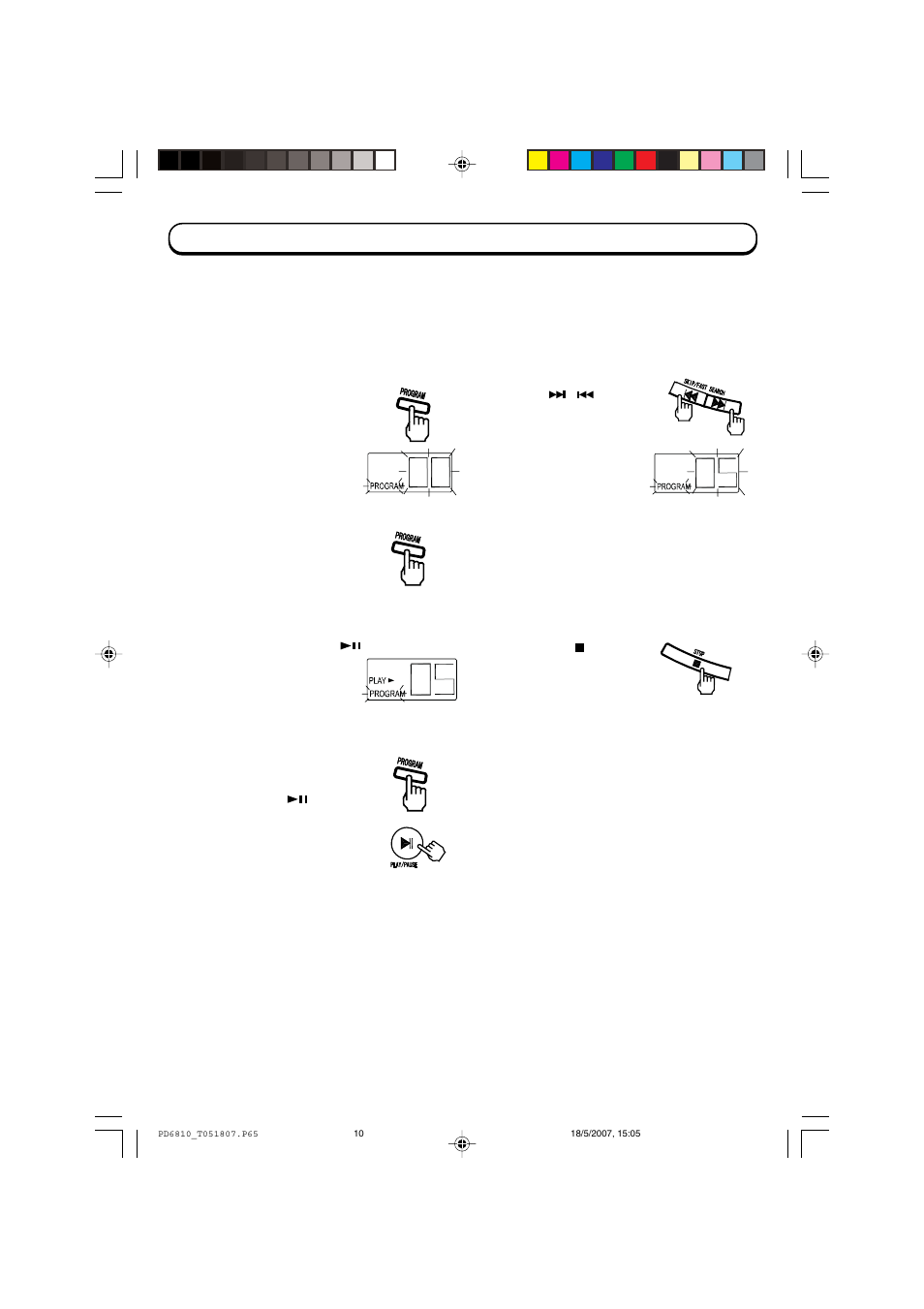 Programmed playback | Emerson Radio PD6810 User Manual | Page 11 / 18