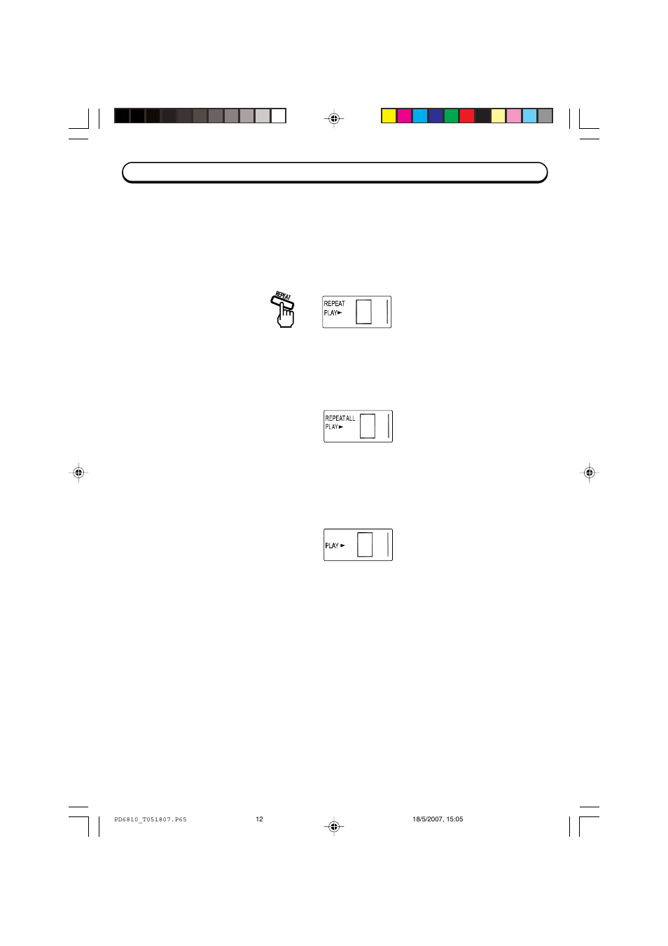 Repeat playback | Emerson Radio PD6810 User Manual | Page 13 / 18