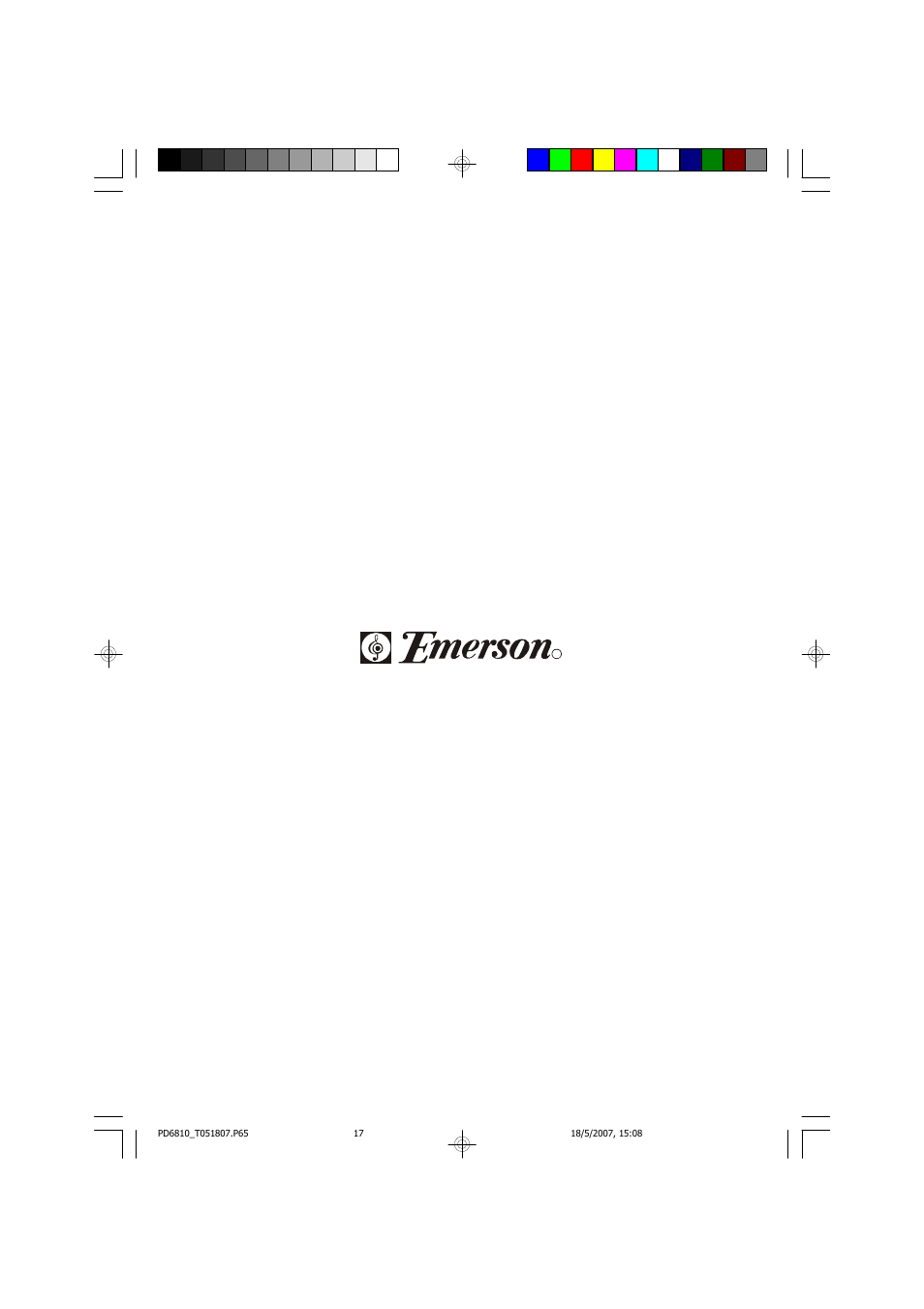 Emerson Radio PD6810 User Manual | Page 18 / 18