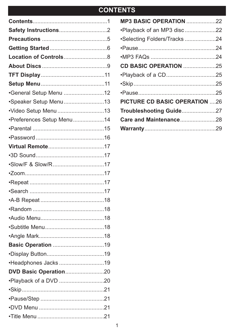 Emerson Radio DTE321 User Manual | Page 2 / 31