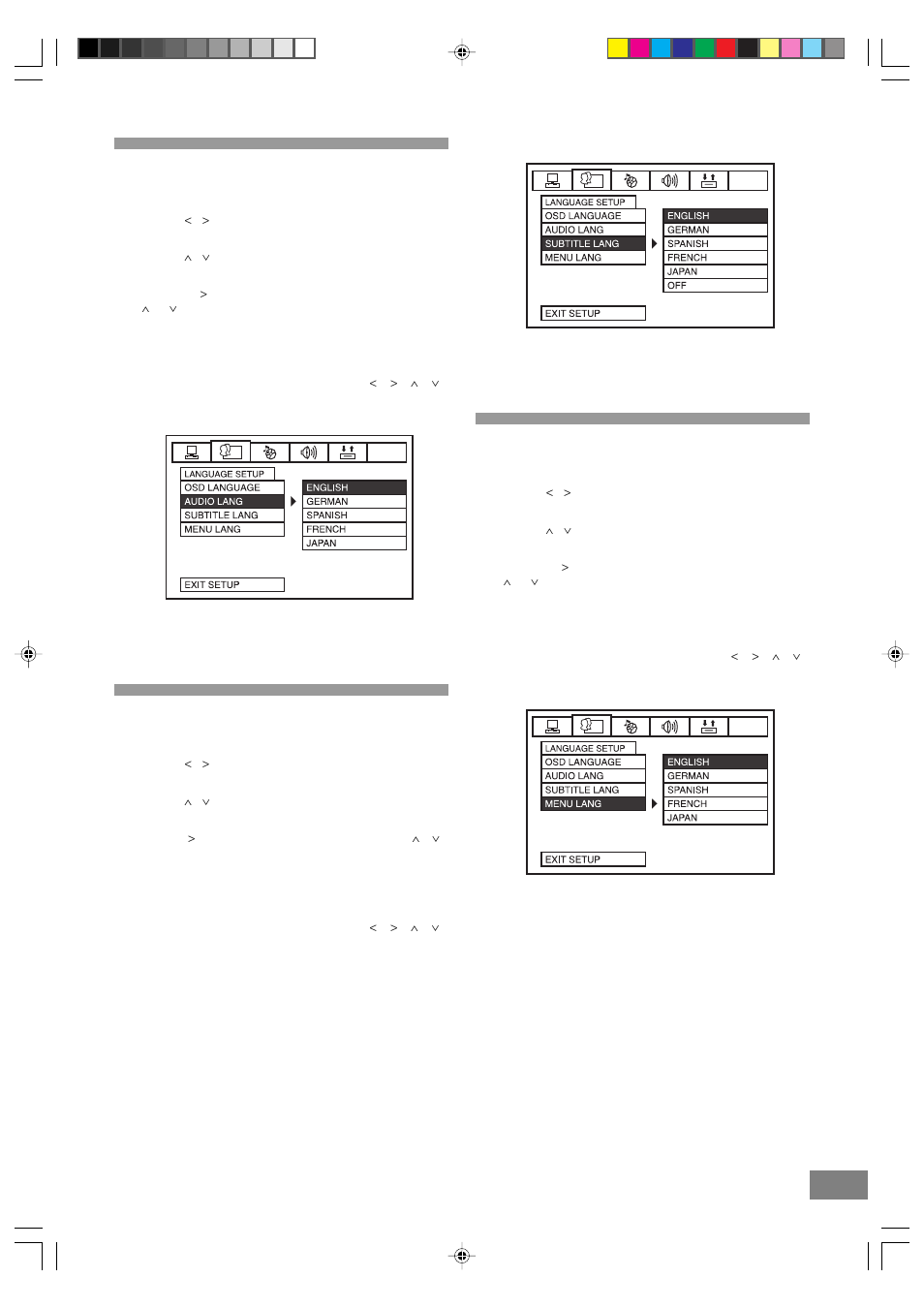 Audio language, Subtitle language, Menu language | Emerson Radio DTE328 User Manual | Page 27 / 35