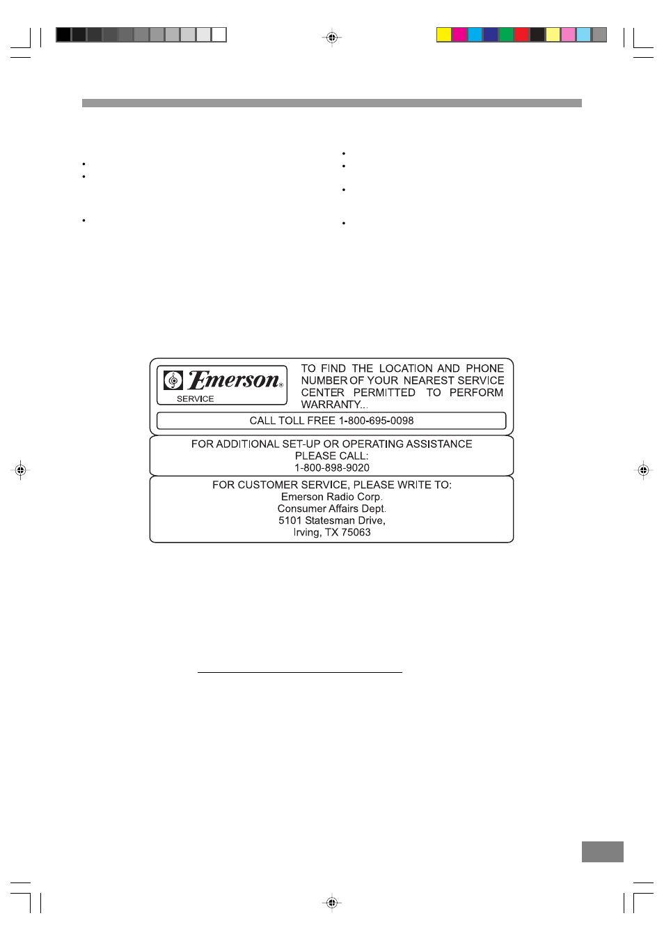 Troubleshooting (continued) | Emerson Radio DTE328 User Manual | Page 33 / 35