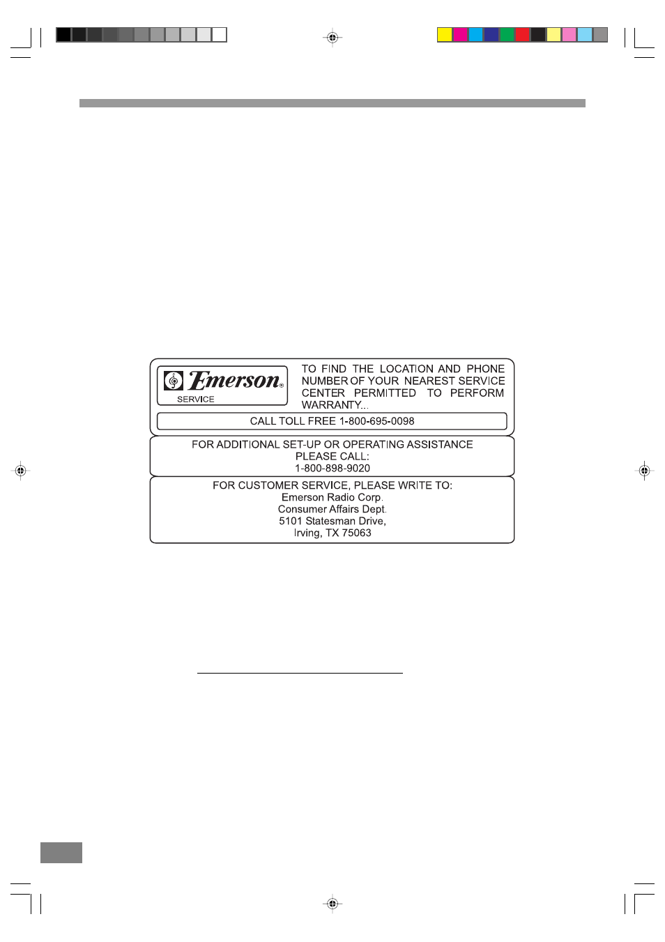 Troubleshooting (continued) | Emerson Radio DTE329 Part 2 User Manual | Page 5 / 7