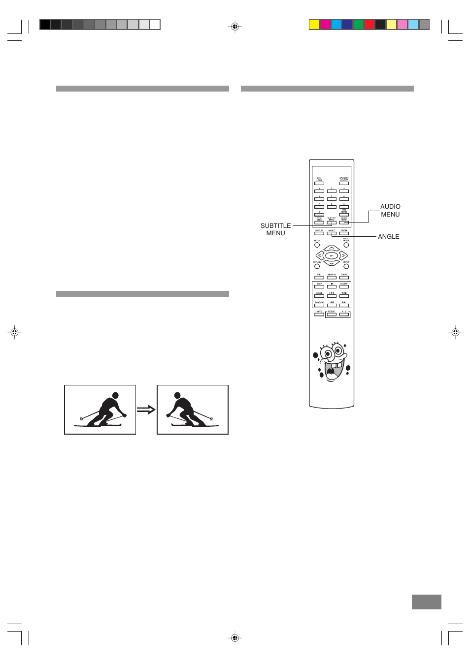 Convenient functions, Clearing & displaying of subtitles, Changing audio soundtrack language | Viewing from another angle | Emerson Radio SB329 User Manual | Page 21 / 32