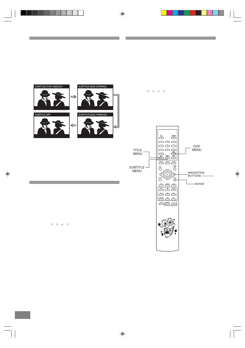 Using a dvd menu, Changing subtitle language, Selection of titles | Emerson Radio SB329 User Manual | Page 22 / 32