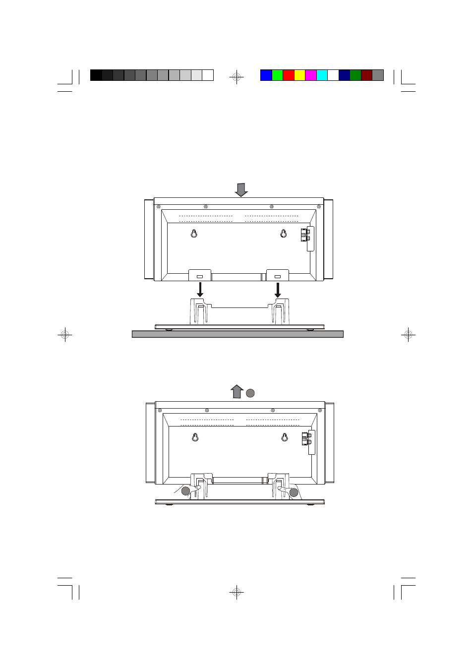 Attaching the main unit pedestal stand | Emerson Radio ES1065 User Manual | Page 6 / 44