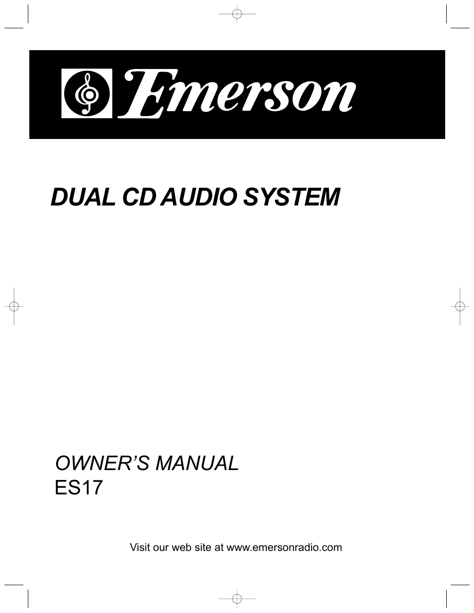 Emerson Radio ES17 User Manual | 19 pages