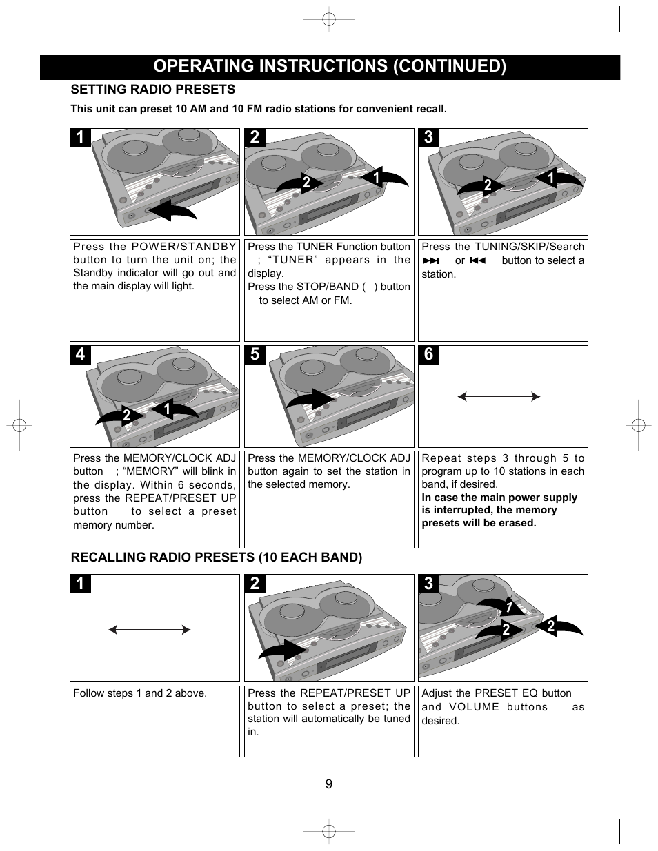 Emerson Radio ES17 User Manual | Page 10 / 19