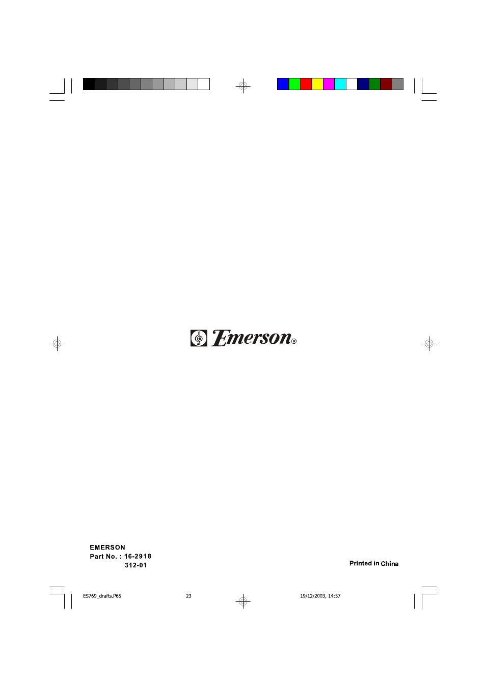Emerson Radio ES769 User Manual | Page 24 / 24