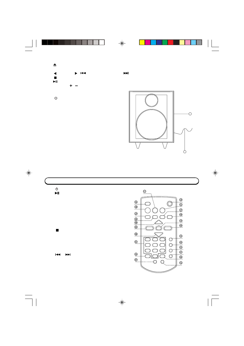 Remote handset | Emerson Radio ES769 User Manual | Page 7 / 24