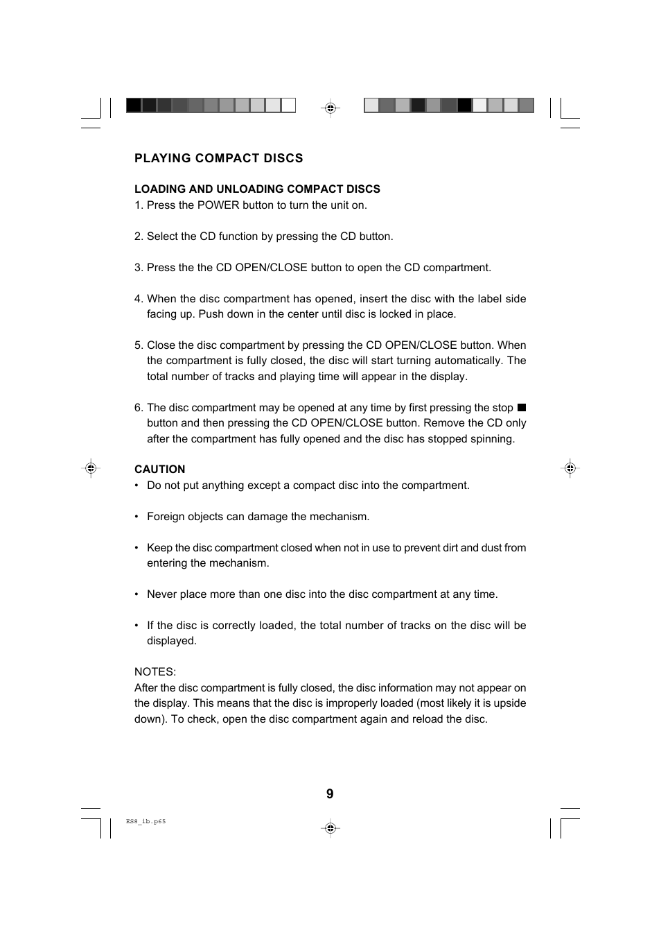 Emerson Radio ES8 User Manual | Page 10 / 20