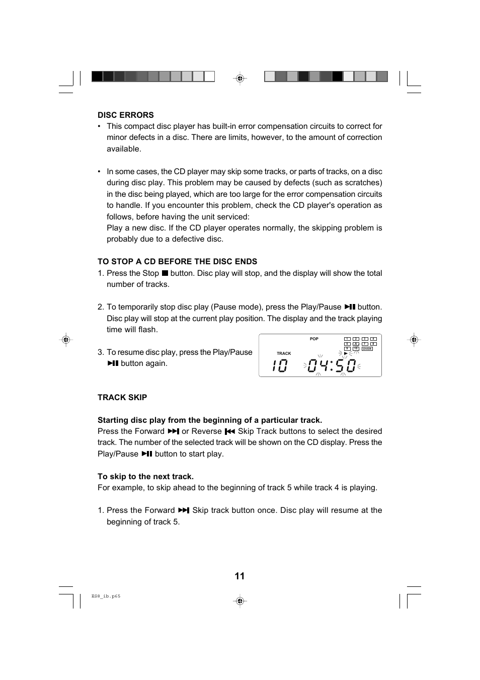 Emerson Radio ES8 User Manual | Page 12 / 20
