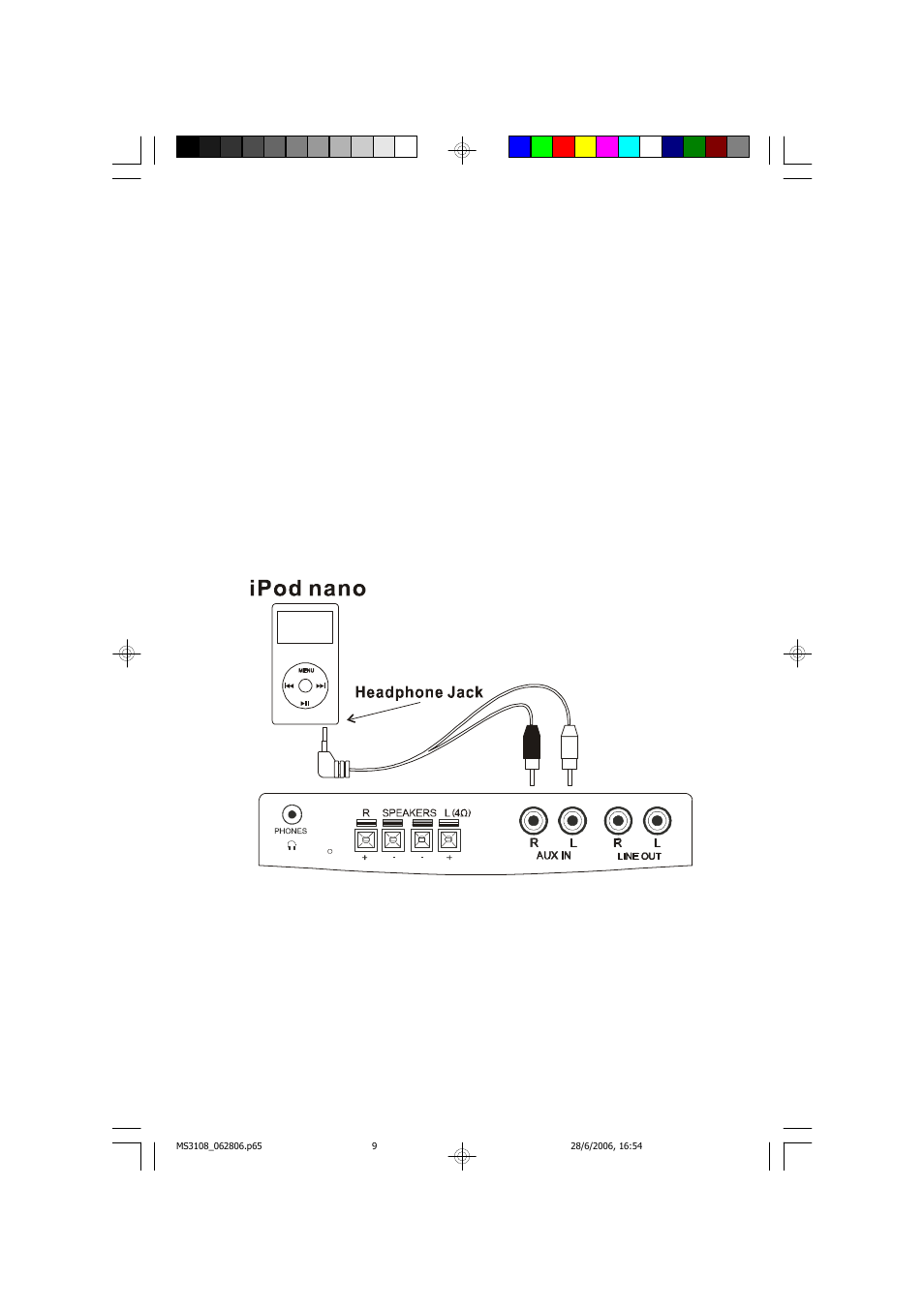 Auxiliary input jacks | Emerson Radio MS3108 User Manual | Page 10 / 43
