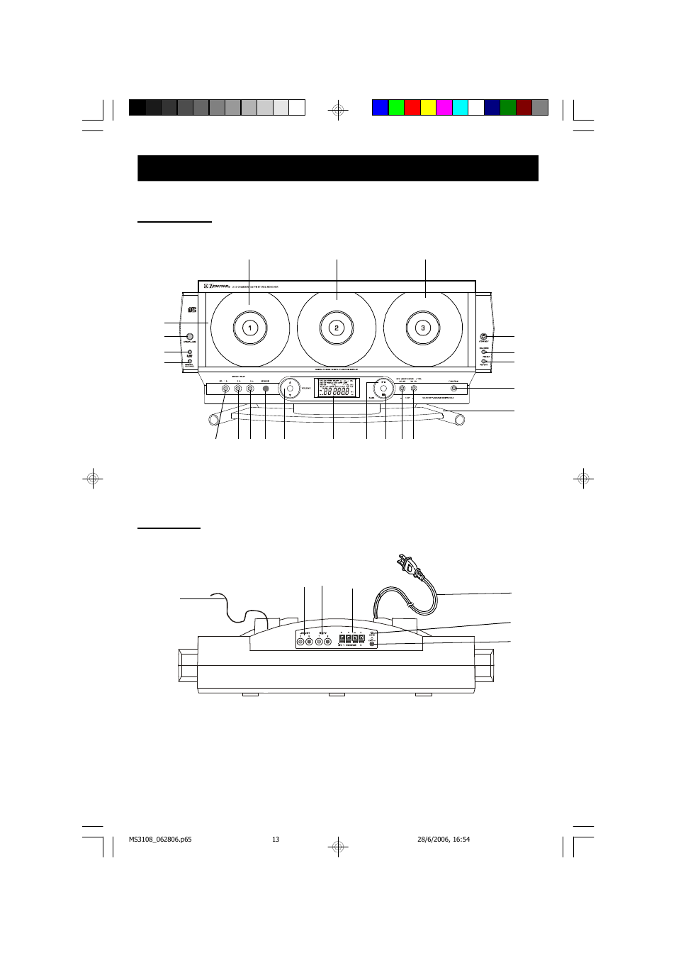 Location of controls and indicators | Emerson Radio MS3108 User Manual | Page 14 / 43