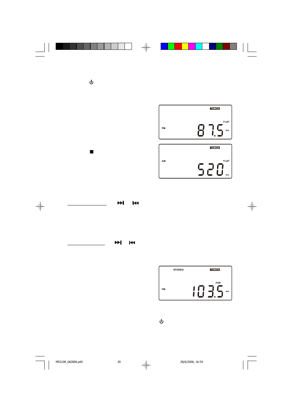Listening to the radio | Emerson Radio MS3108 User Manual | Page 21 / 43