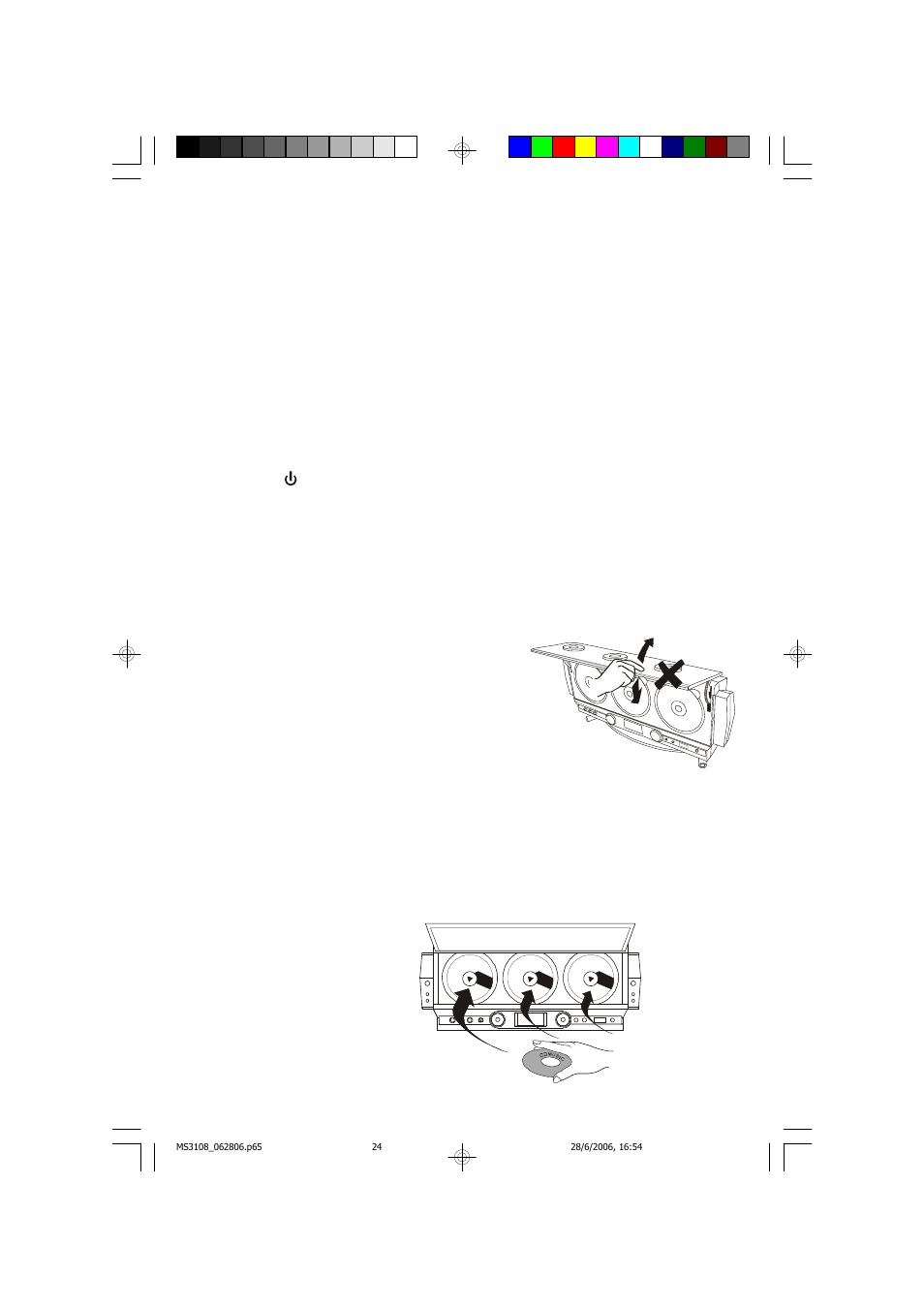 Playing compact discs | Emerson Radio MS3108 User Manual | Page 25 / 43
