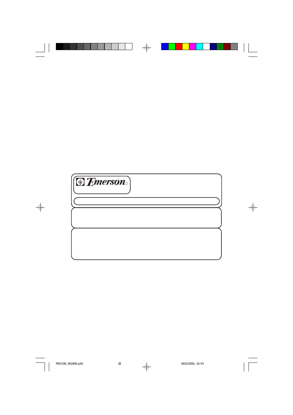 Care of the cabinet, Caution | Emerson Radio MS3108 User Manual | Page 39 / 43