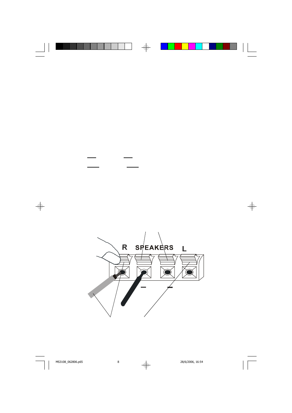 Red color) (black color) | Emerson Radio MS3108 User Manual | Page 9 / 43