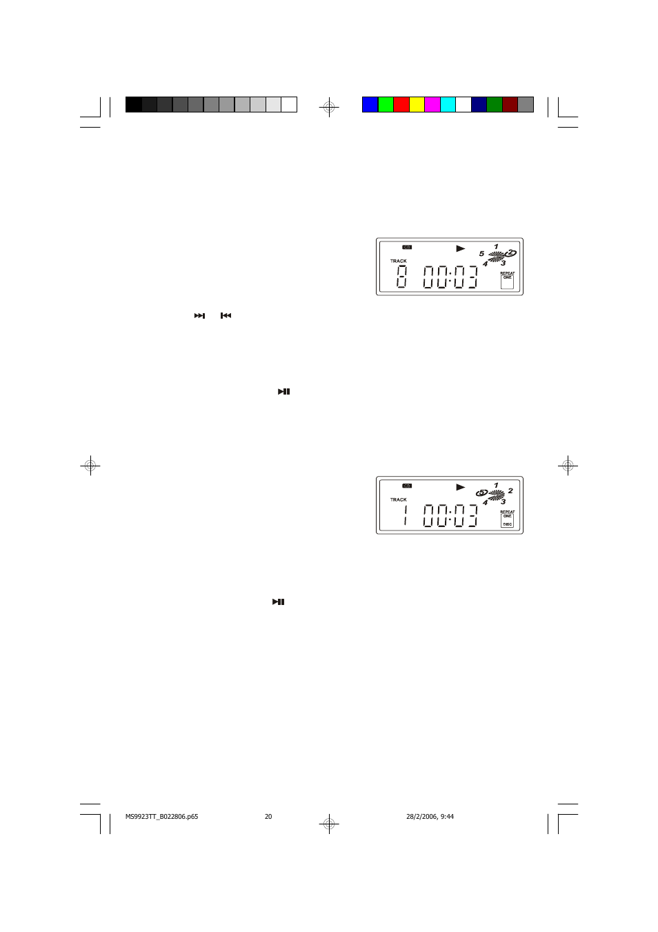 Repeat function | Emerson Radio MS9923TT User Manual | Page 21 / 37