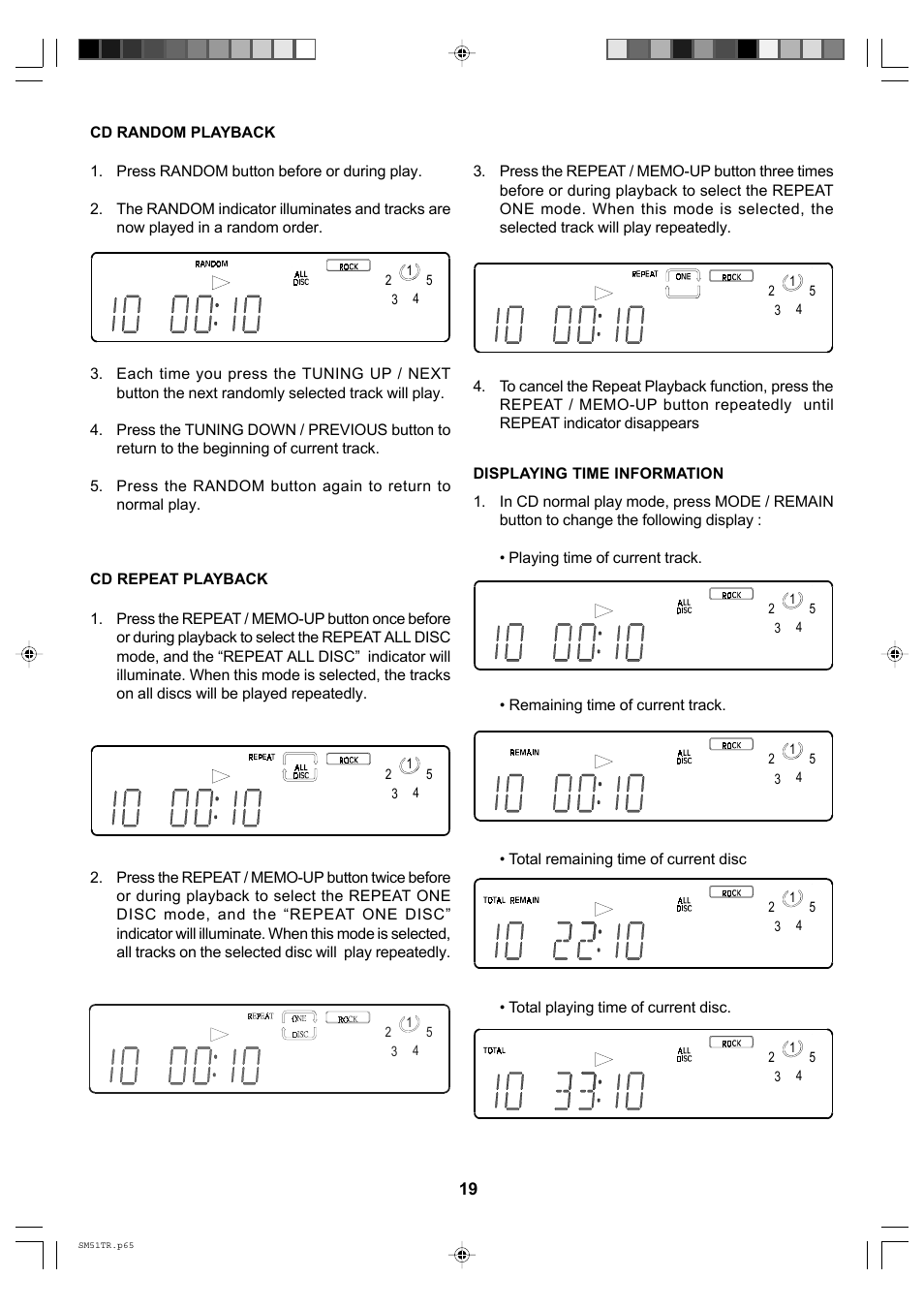 Emerson Radio SM51TR User Manual | Page 20 / 27