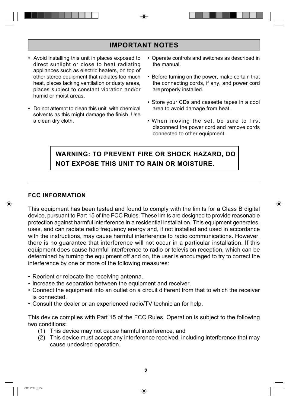 Emerson Radio SM51TR User Manual | Page 3 / 27