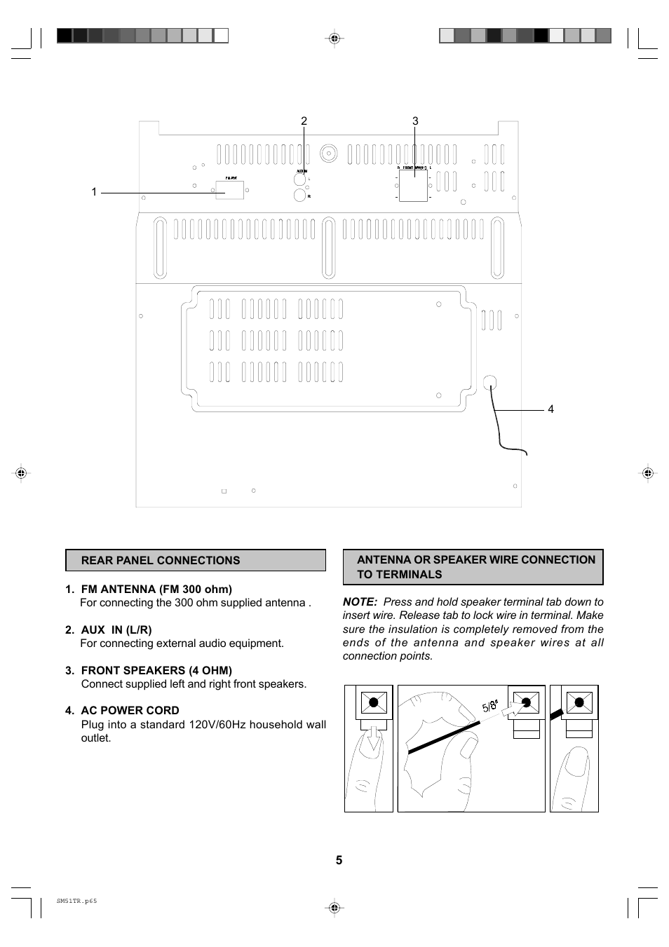 Emerson Radio SM51TR User Manual | Page 6 / 27