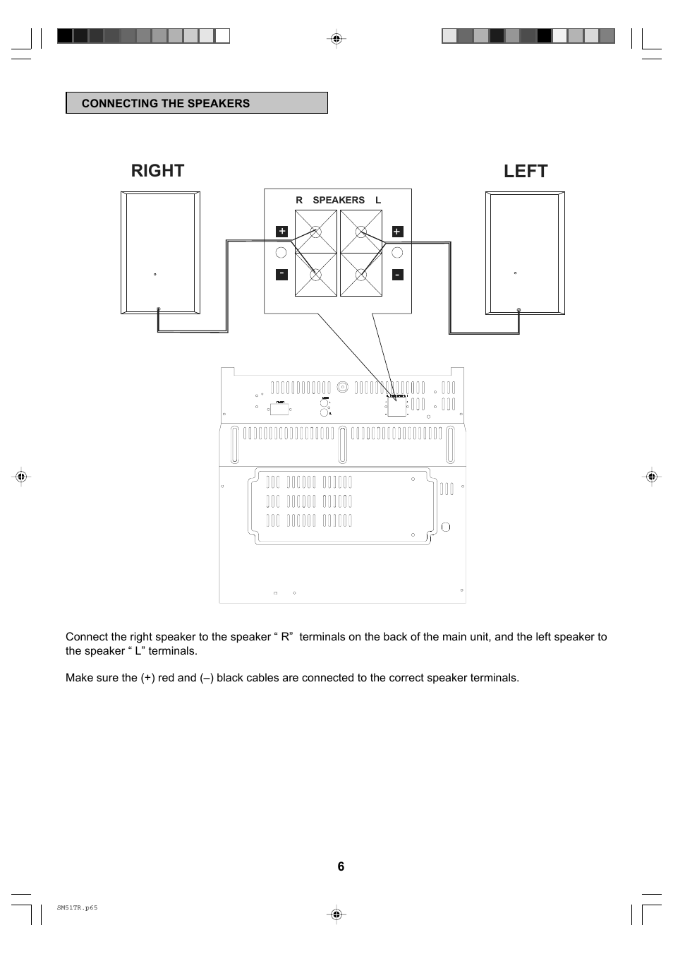 Left, Right | Emerson Radio SM51TR User Manual | Page 7 / 27