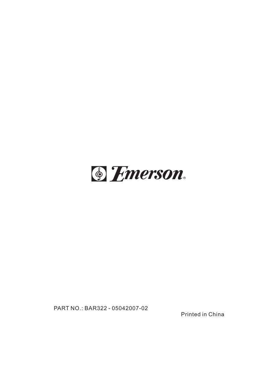 Emerson Radio BAR322 User Manual | Page 36 / 36