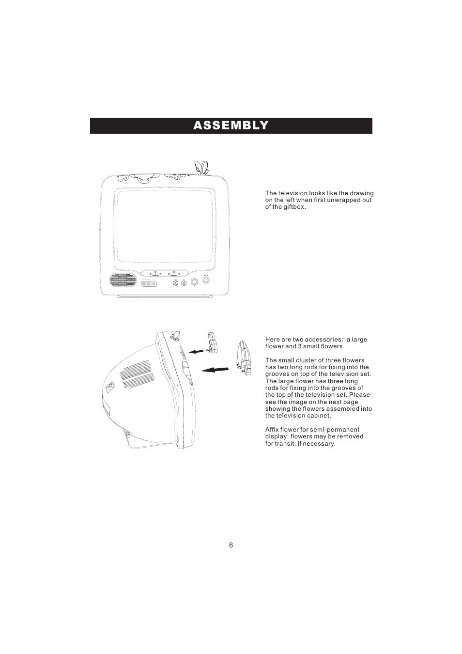 Assembly | Emerson Radio BAR322 User Manual | Page 7 / 36