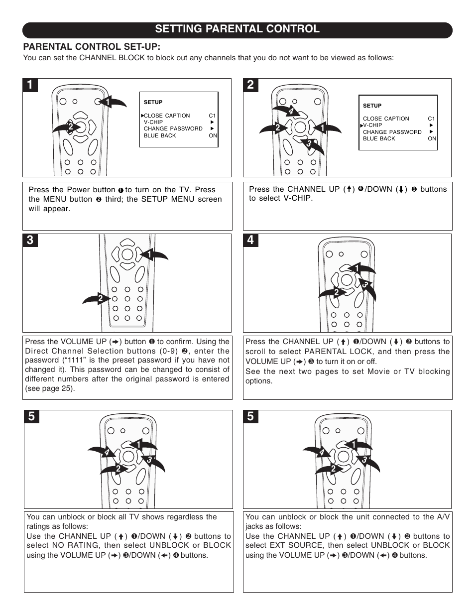 Setting parental control | Emerson Radio DTE314 User Manual | Page 23 / 30