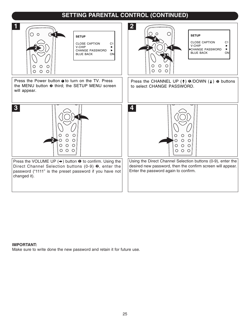 Setting parental control (continued) | Emerson Radio DTE314 User Manual | Page 26 / 30