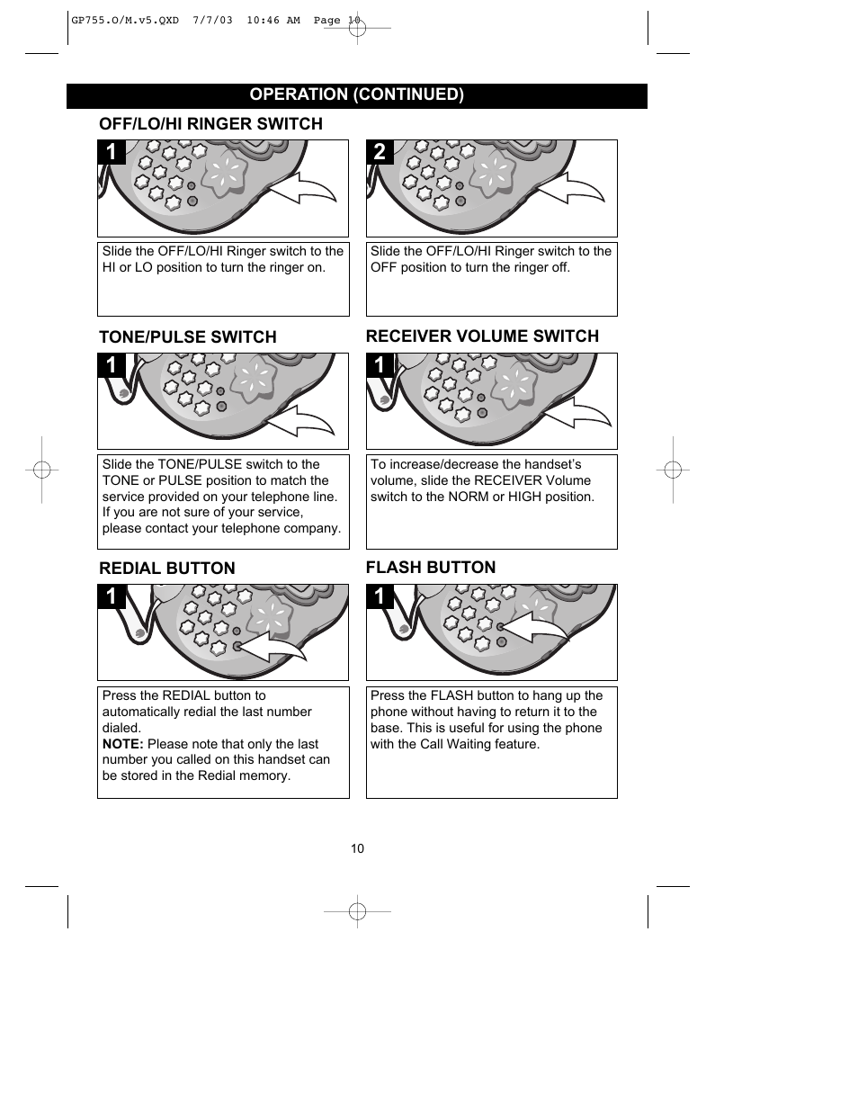 Emerson Radio GP755 User Manual | Page 10 / 20