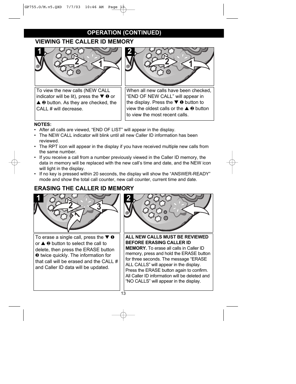 Emerson Radio GP755 User Manual | Page 13 / 20