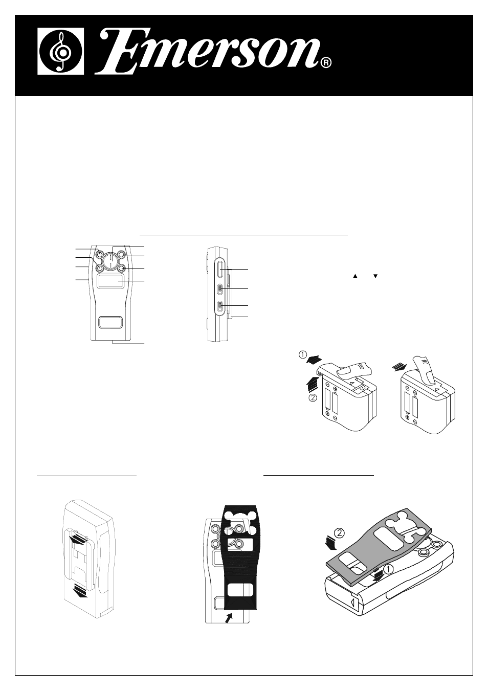 Emerson Radio HR2001 User Manual | 2 pages