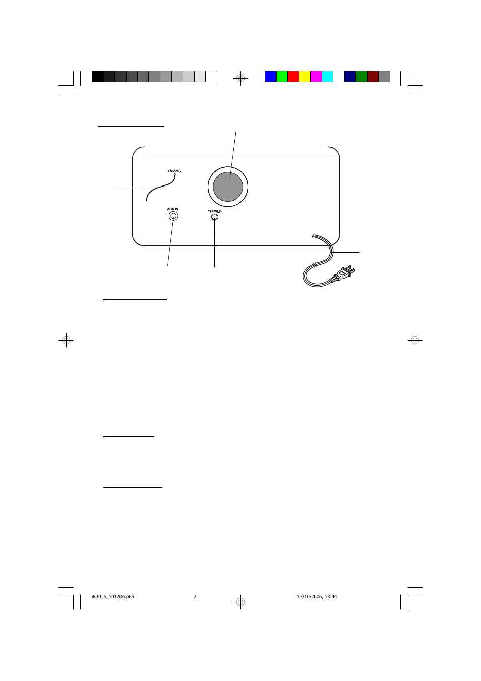 Back panel | Emerson Radio iR30 User Manual | Page 8 / 18